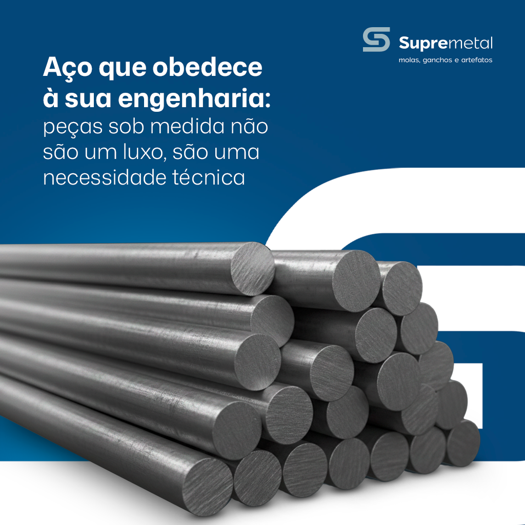 Leia mais sobre o artigo Aço que obedece à sua engenharia: peças sob medida não são um luxo, são uma necessidade técnica